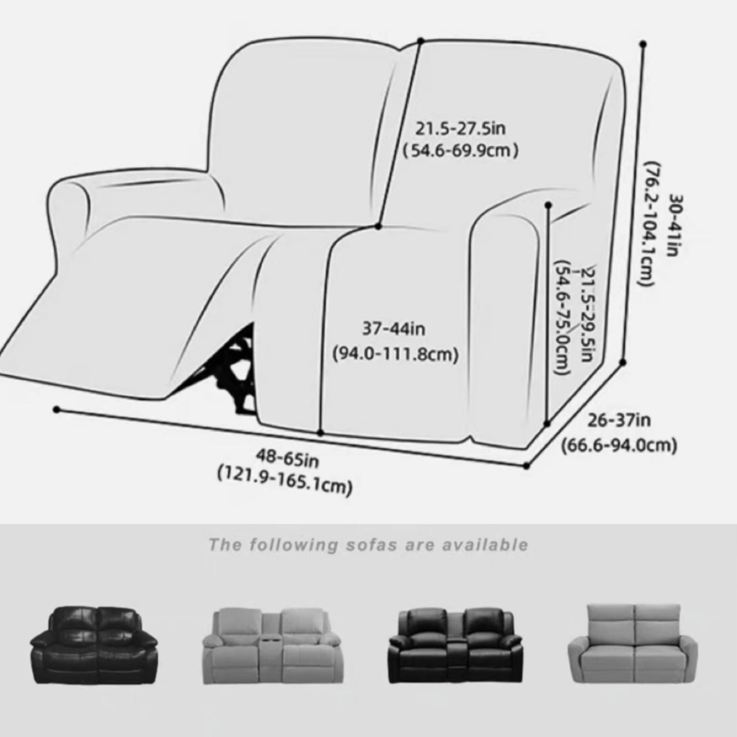 Pet Anti-Scratch Recliner Sofa Cover Furniture protector