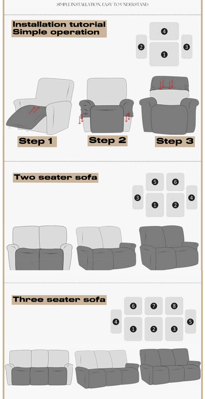 Pet Anti-Scratch Recliner Sofa Cover Furniture protector